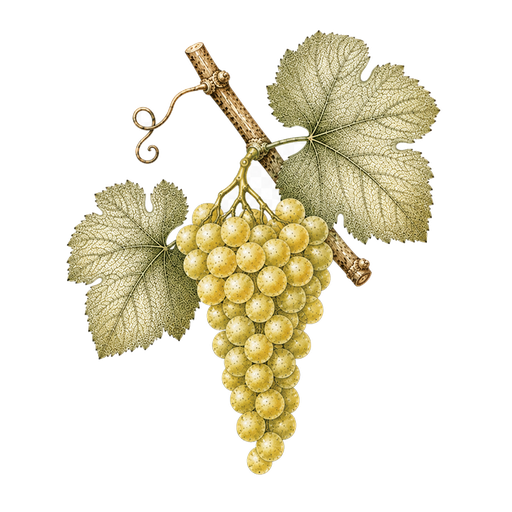Illustration of a Falanghina grape cluster