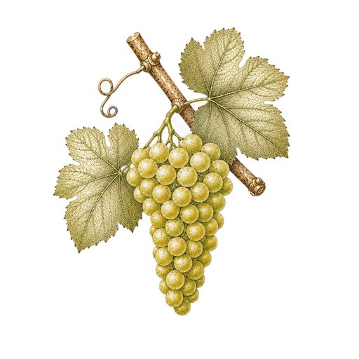 Illustration of a Fiano grape cluster