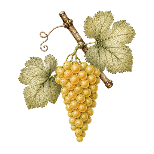 Illustration of a Muscat grape cluster
