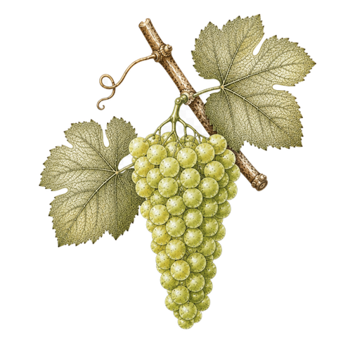 Illustration of a Verdejo grape cluster