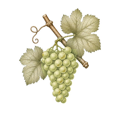 Illustration of a Vermentino grape cluster